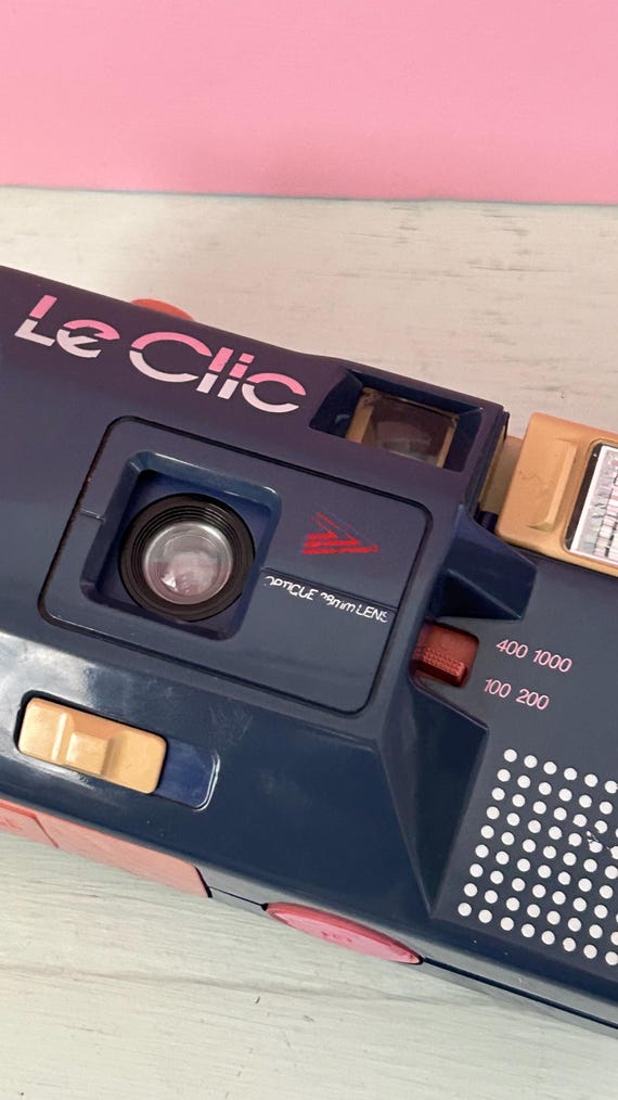 Vintage Le Clic Film Camera Flash Working Optique 38 Mm LENS Very