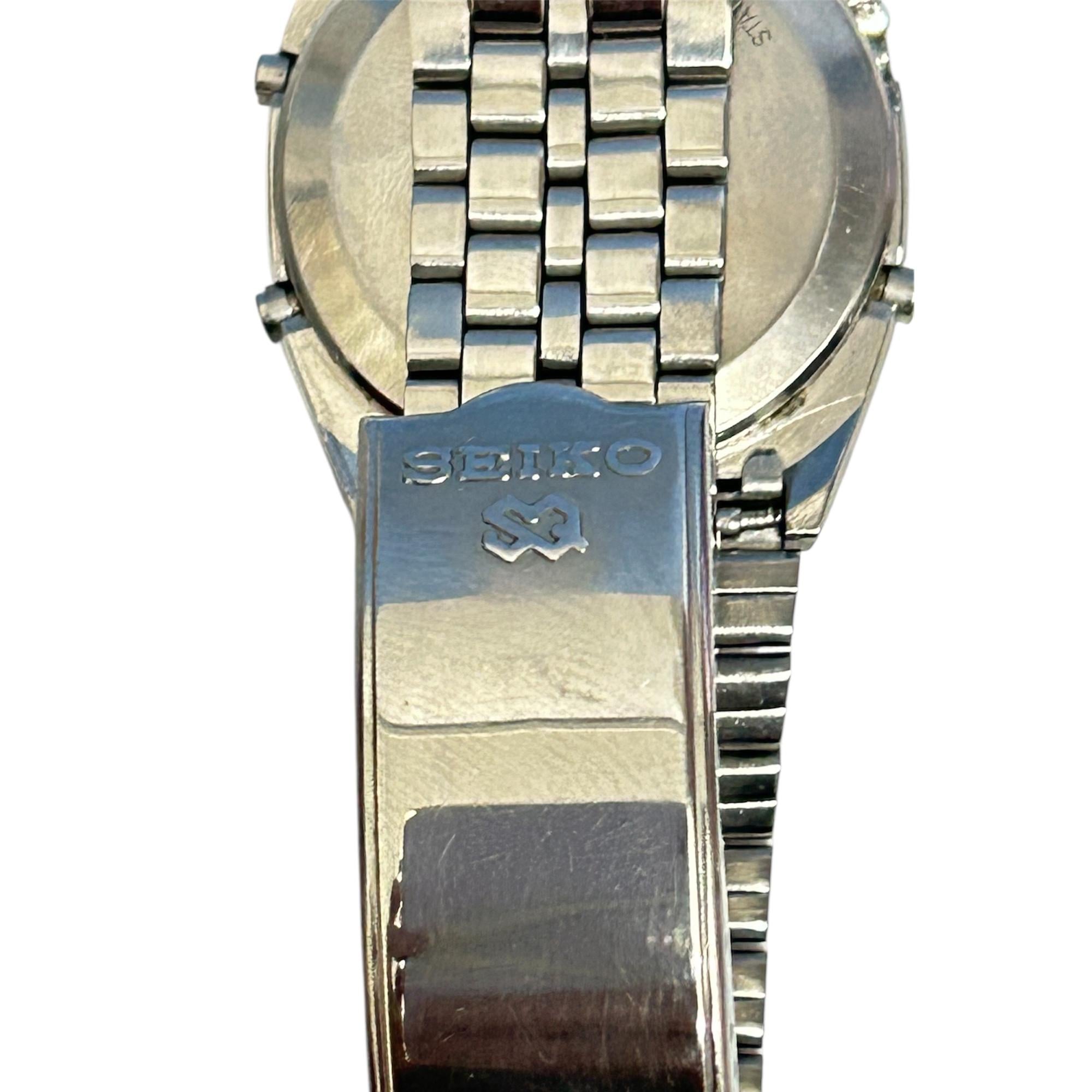 VERY RARE Vintage Seiko A258-5060 Solar Digital Watch, Chronograph