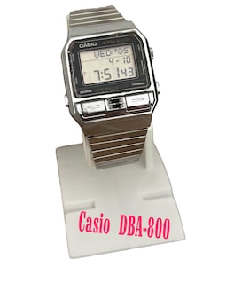 稼働 新品電池 CASIO DBA-800 データバンク デジタル 腕時計 Casio Dba 800 Data Bank- 50 Very Rare/ Phone Dailer Data Bank/ Mod