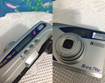 Vintage RARE Ricoh R-ex 70z, Camera Strap, Camera Lomo, Ricoh R Ex