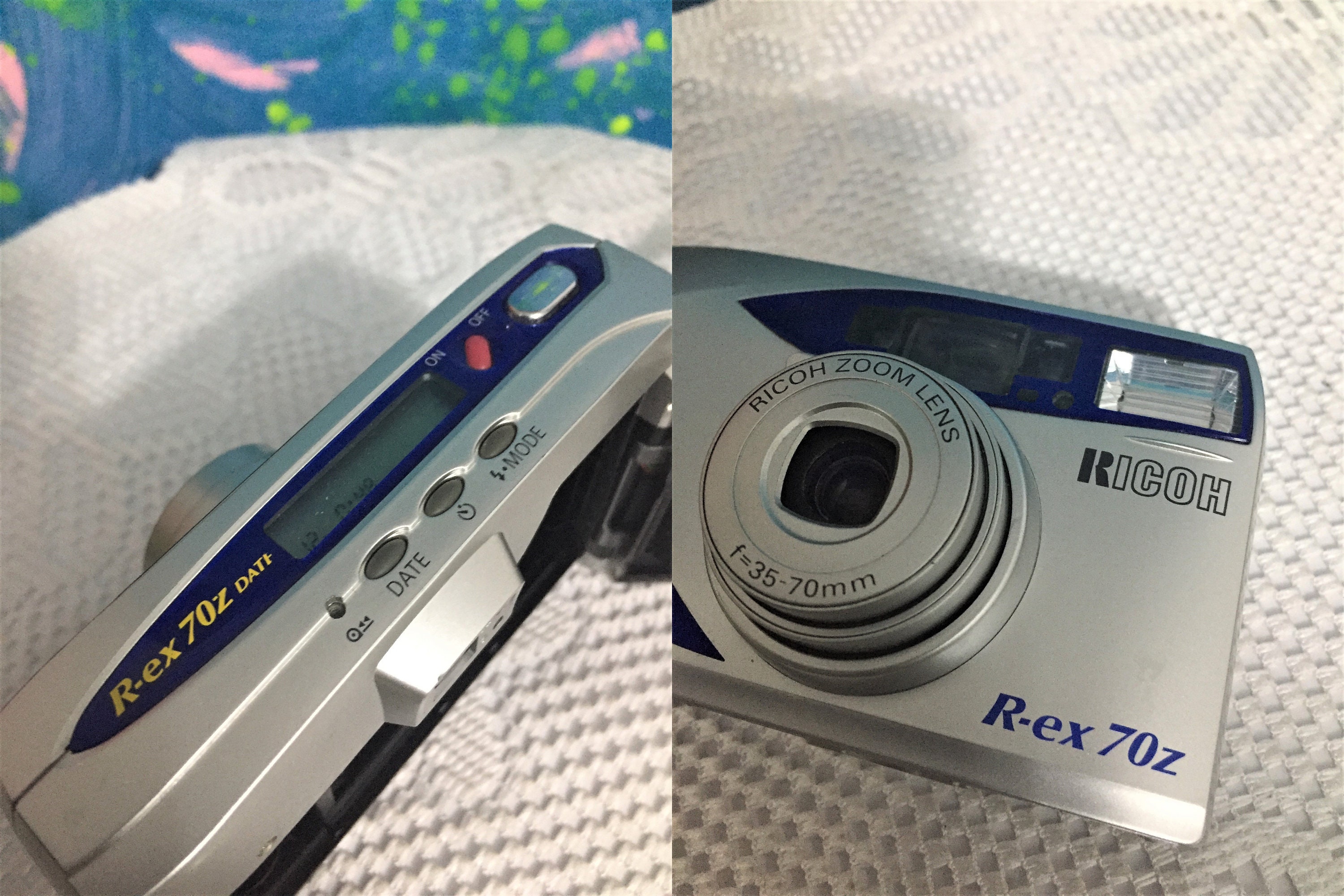 Vintage RARE Ricoh R-ex 70z, Camera Strap, Camera Lomo, Ricoh R Ex