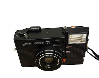 Vintage Konica C35 EF3 Camera: Hexanon 35mm F2.8 Lens, Street