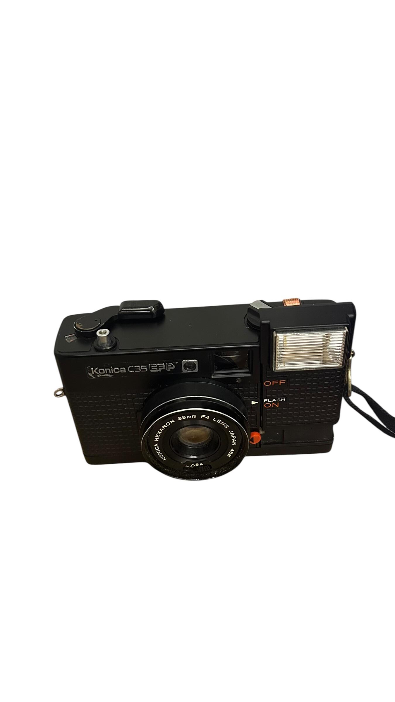 Vintage Konica C35 EF3 Camera: Hexanon 35mm F2.8 Lens, Street