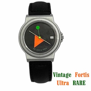 Ultra RARE Fortis Swis Made Watch, Collectible 25 JAHRE, 1980s, fortis watch, vintage watch, forty, gift, montre, rare, collection series