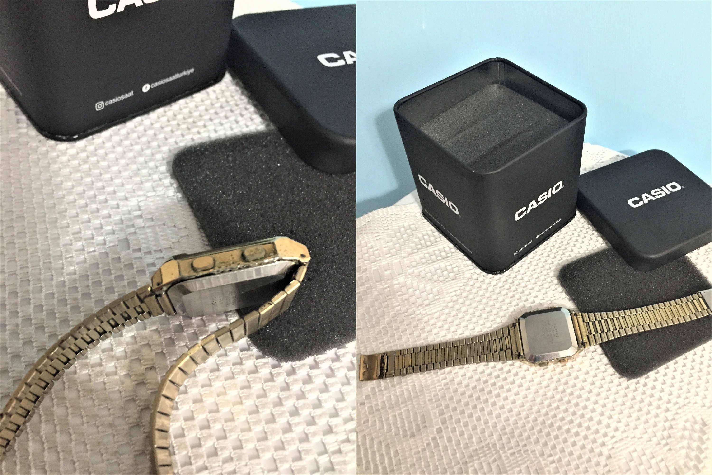 希少なヴィンテージ カシオ AQ-351W 腕時計 1980年代 / 非常に良好な 