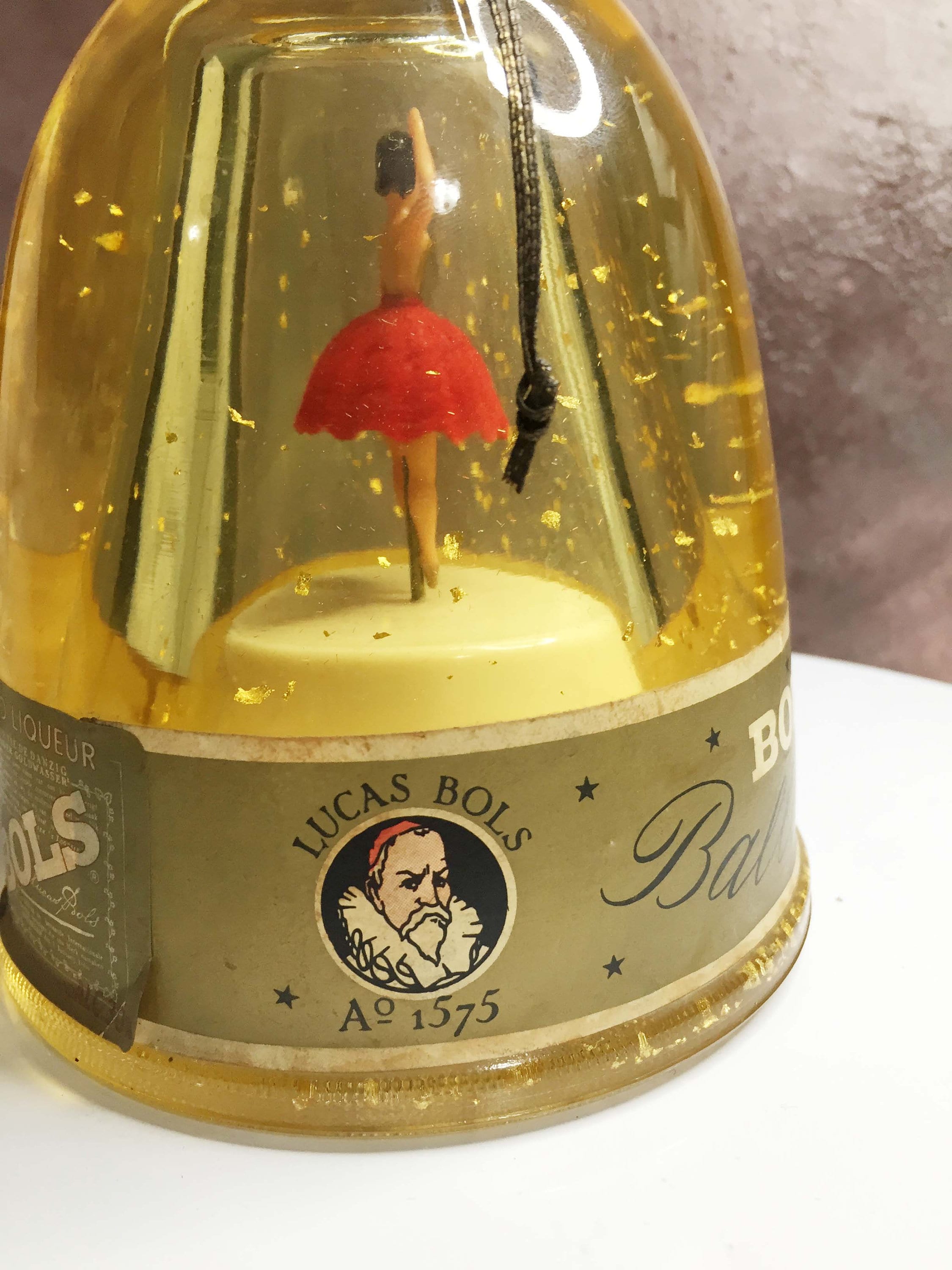 Bols Gold 1950's Ballerina Liquor Bottle/ Vintage Orginal Very Rare
