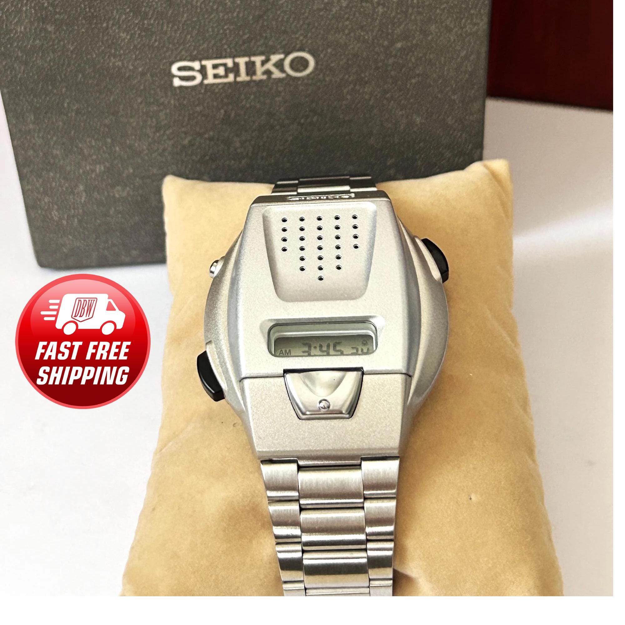 Seiko Talking Men's A860-4001 Rare Original Vintage Watch Seiko Talking Men's A860-4001 Rare Original Vintage Watch