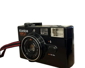 Vintage Konica EFJ Auto Date 35mm Film Camera - Tested & Working