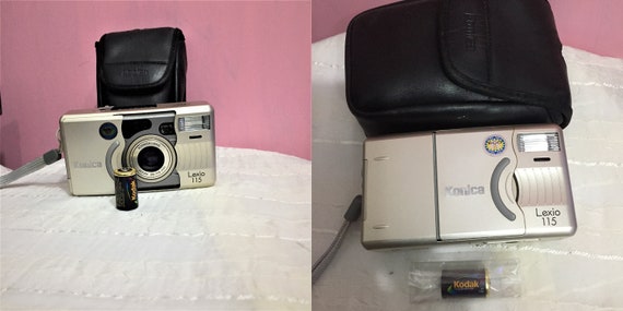 【動作確認済】Konica Lexio 115 コニカ フィルムカメラ Vintage Konica Lexio 115 Compact Point and , 35mm Film Camera