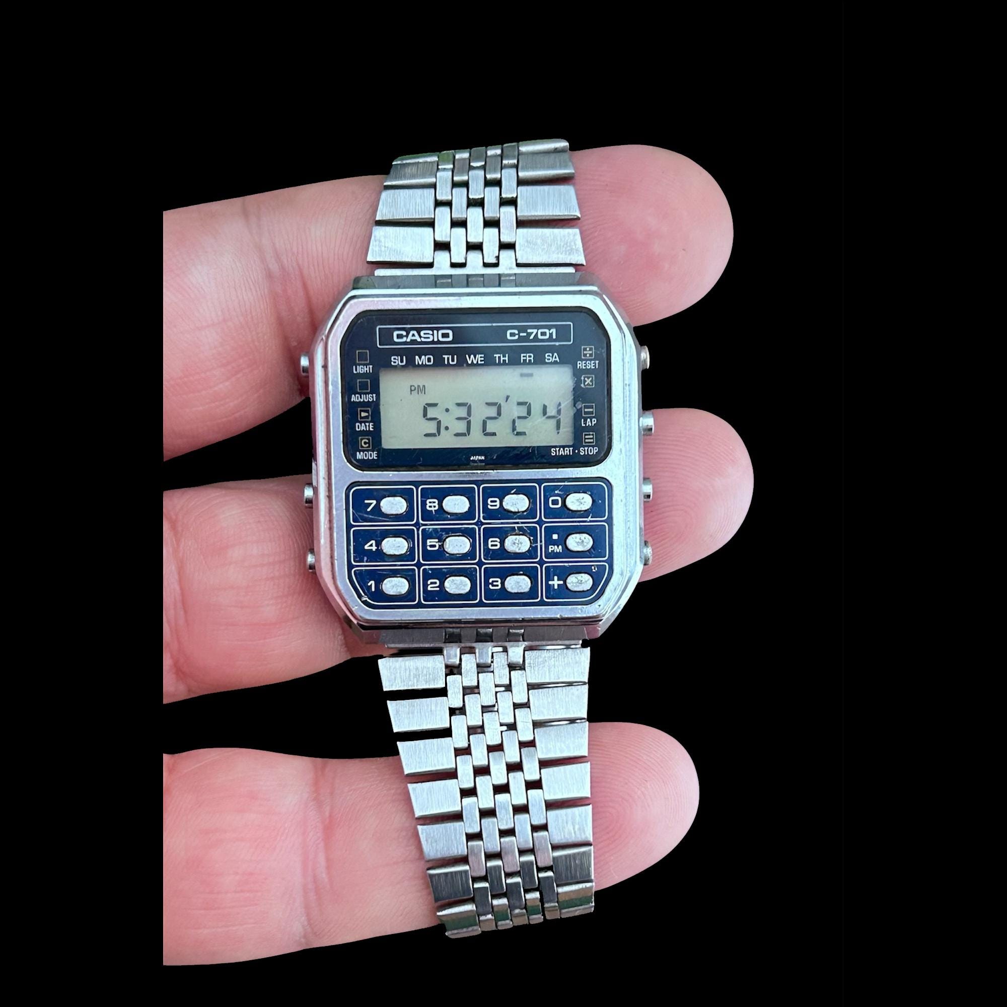 Vintage Casio C-701/ Mens Watch Digital Quartz Casio Calculator