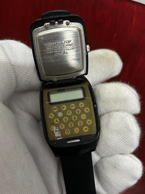 RARE Vintage Casio Flip Top FTP-10/ Module 760 /mens Watch