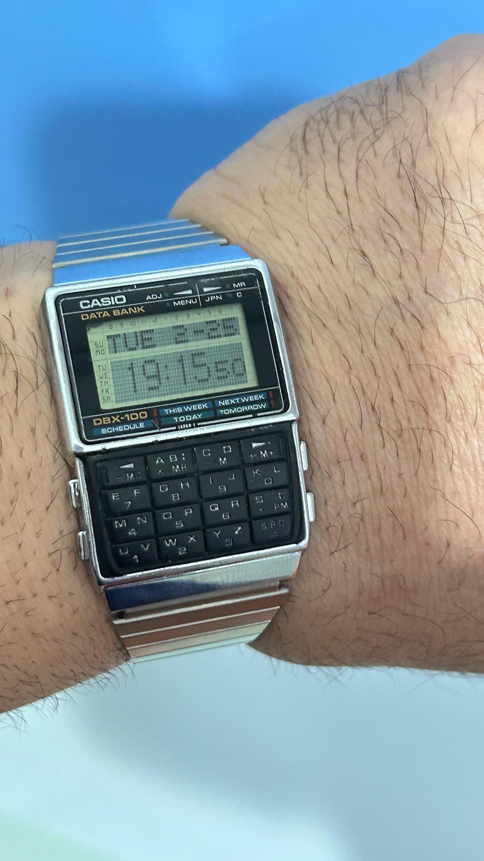 Retro Casio Calculator Watch DBX-100, Personalized Gifts