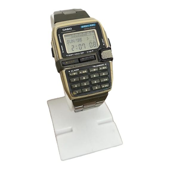 激レア　美品　CASIO DATA BANK　録音機能付　稼働品 Vintage Casio DBC-V50 Easy Rec Data Bank Wrist Watch Calculator