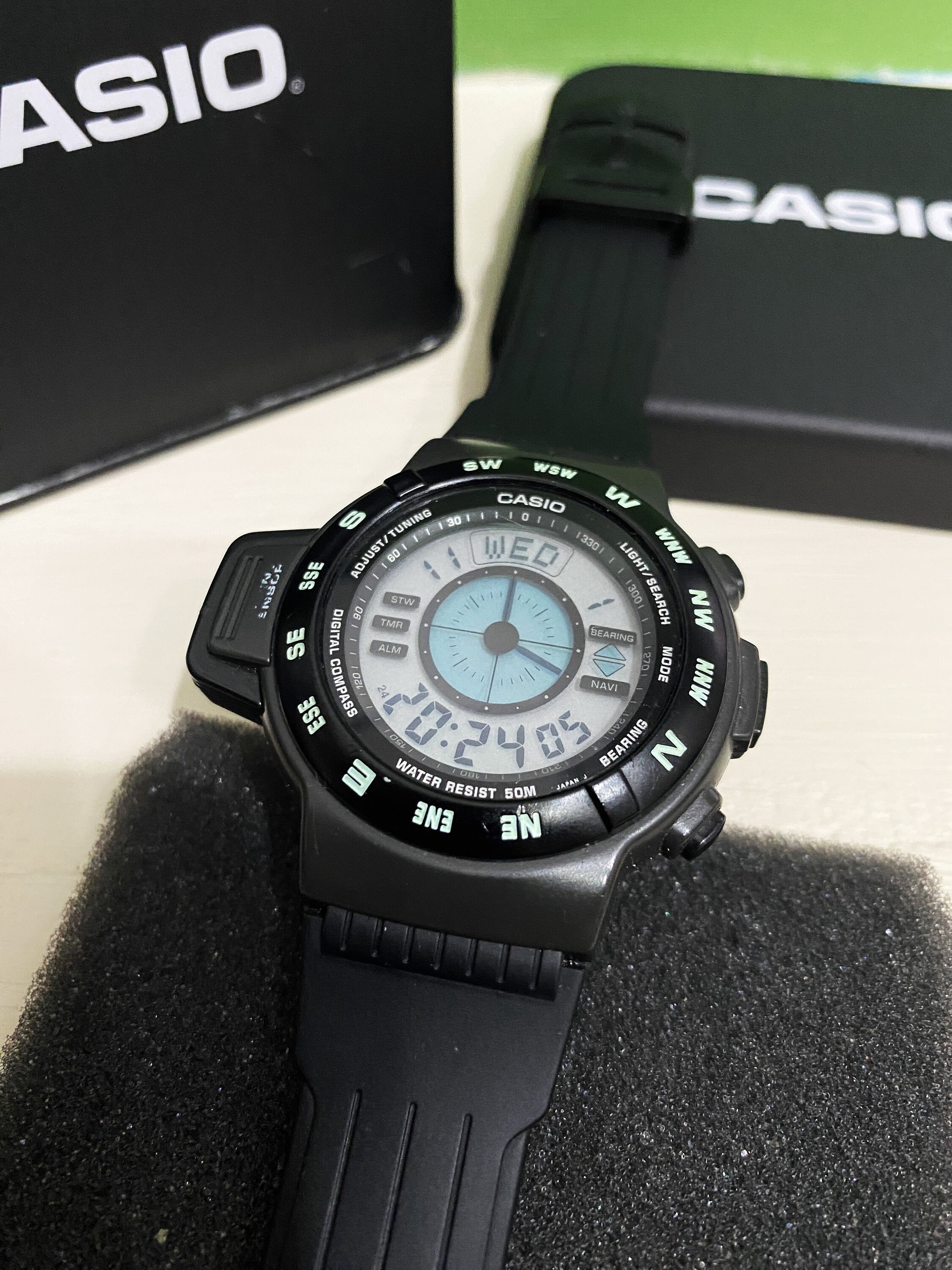 RARE Vintage CASIO Cpw-100/module 1031 Digital Watch/ Very Good 