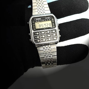 Retro  Casio C-701/ Mens Watch Digital Quartz  Casio Calculator Watch/ Module 133 80&#39;s Vintage/Very good condition/With Casio Box