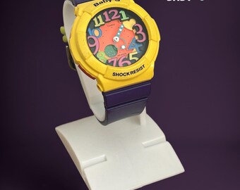 Multicolored Casio Baby-G watch BGA-131 Very good condition//Marine Series Ladies Watch/Neon Illuminator
