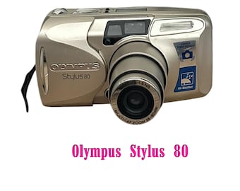Vintage Olympus Stylus  Zoom 80 Gold 35mm/ Camera ,Analog