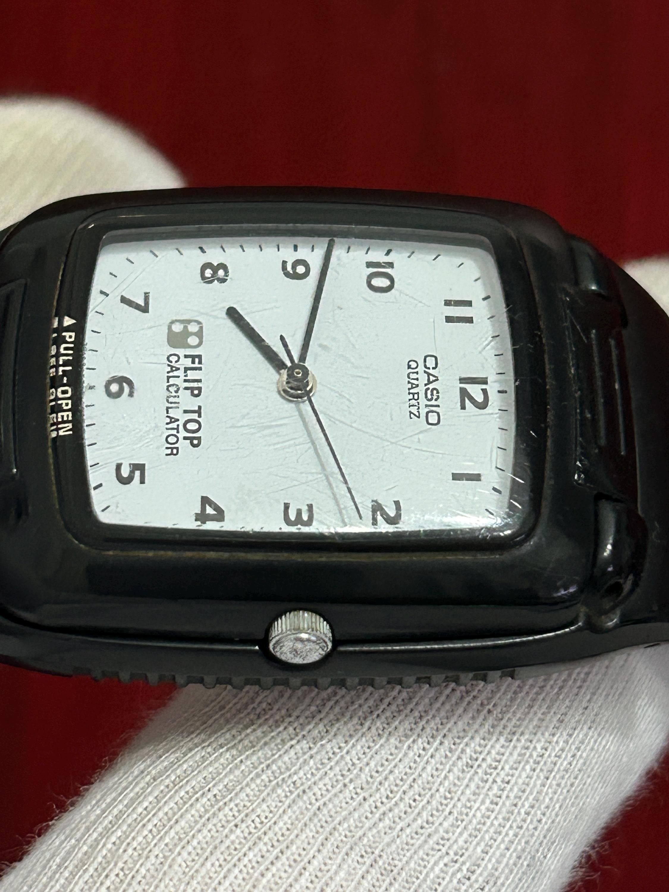 RARE Vintage Casio Flip Top FTP-10/ Module 760 /mens Watch