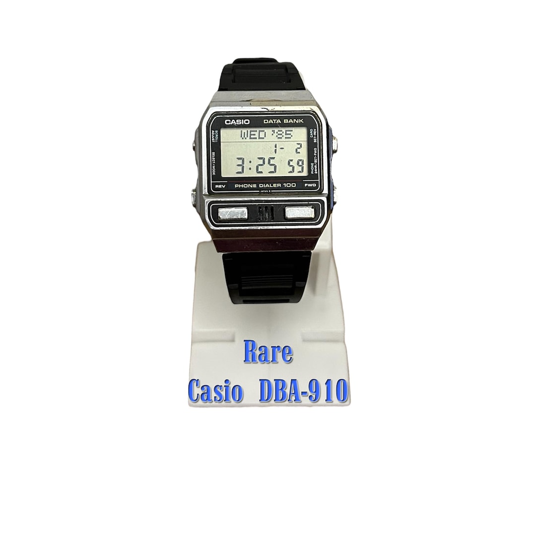 Data Bank Casio DBA-910 VERY RARE/ Phone Dialer Japan Men Wrist