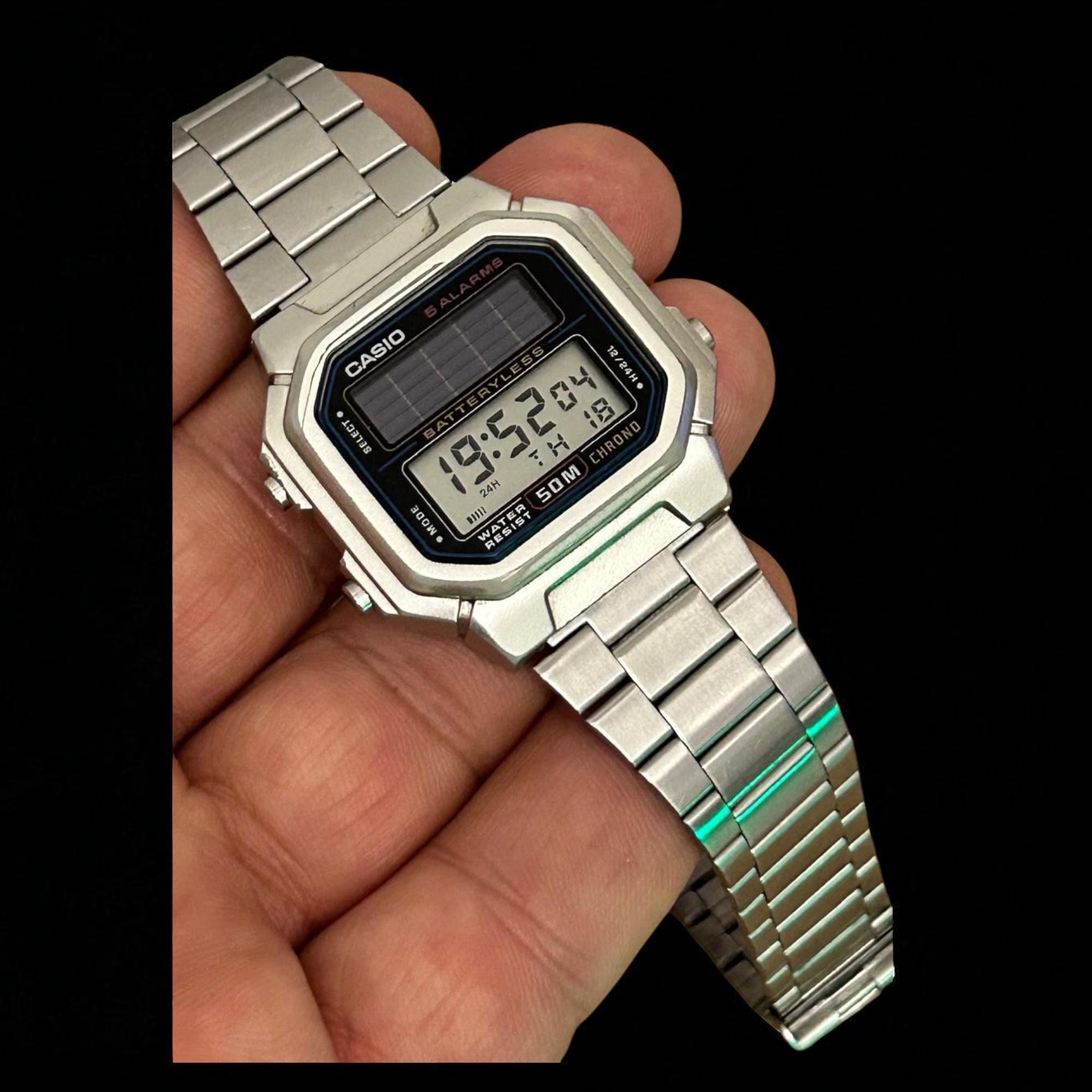 Vintage Casio AL-190W SOLAR : Power / 3274 Module) LCD Digital