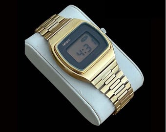 ULTRA RARE Vintage Seiko M354-5020 Lcd Menswatch, Memory Bank