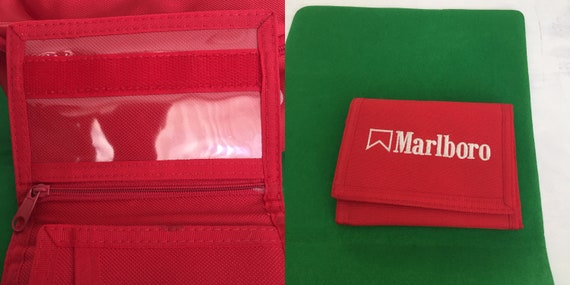 Vintage Set marlboro fanny pack and wallet/Credit… - image 5
