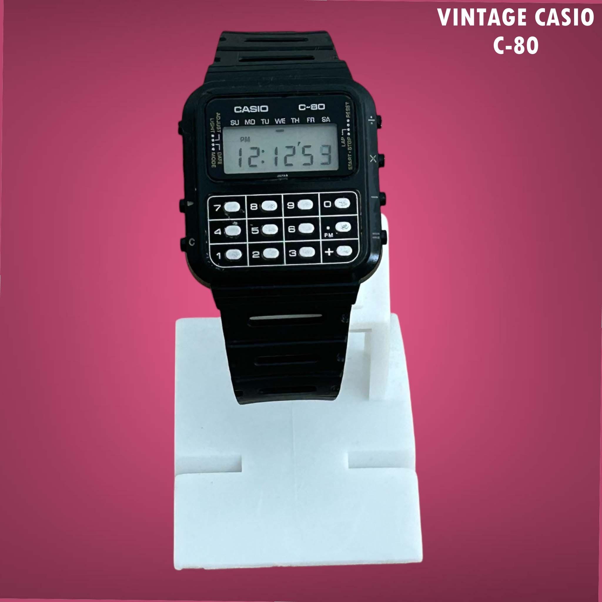 レア CASIO C-80 calculator デジタル腕時計 Casio C 80 - Etsy