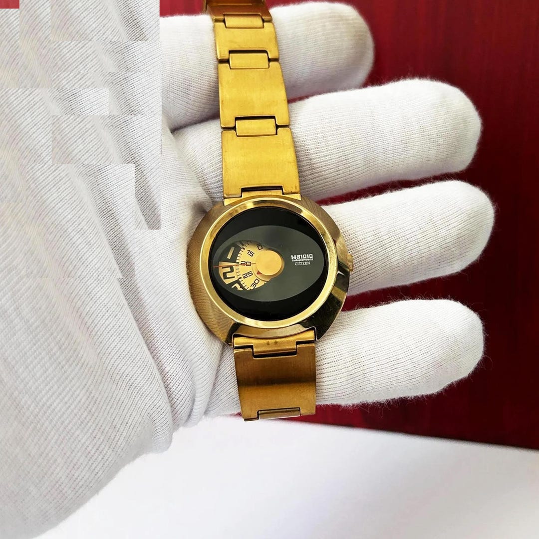 38灯 38-kT THE RICH classic100 ULTRA RARE Vintage Citizen Independent 6038-L16304 TA Gn-4s