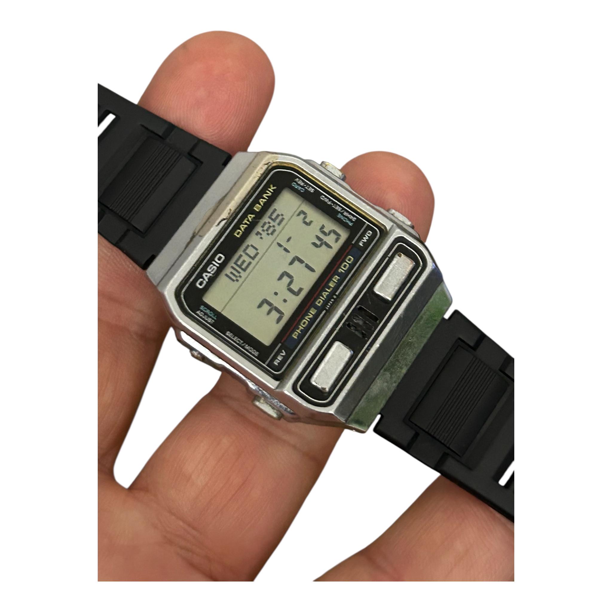 Data Bank Casio DBA-910 VERY RARE/ Phone Dialer Japan Men Wrist 