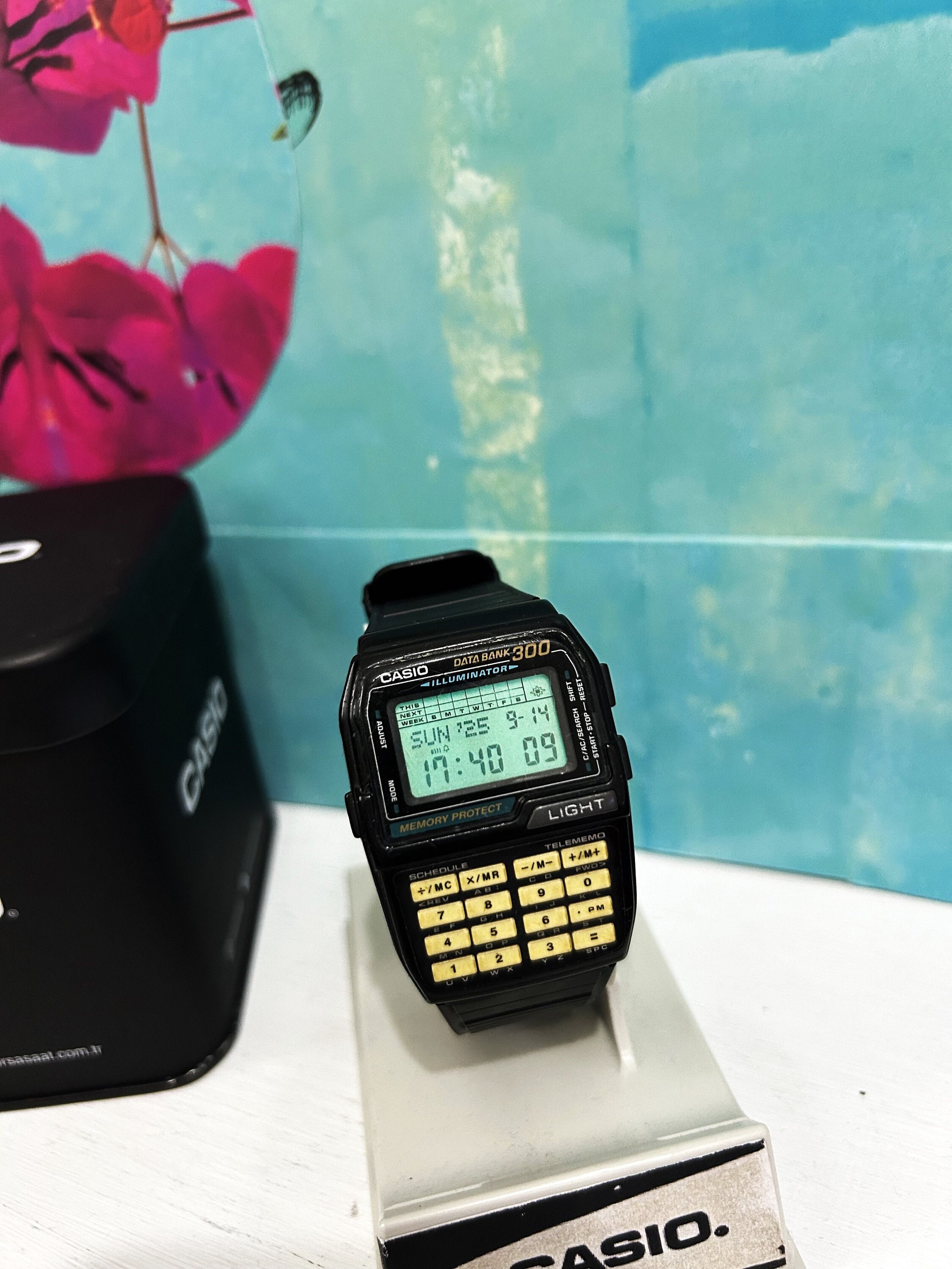 RARE Vintage Casio Dbc-310 Data Bank 300 Calculator Digital Watch