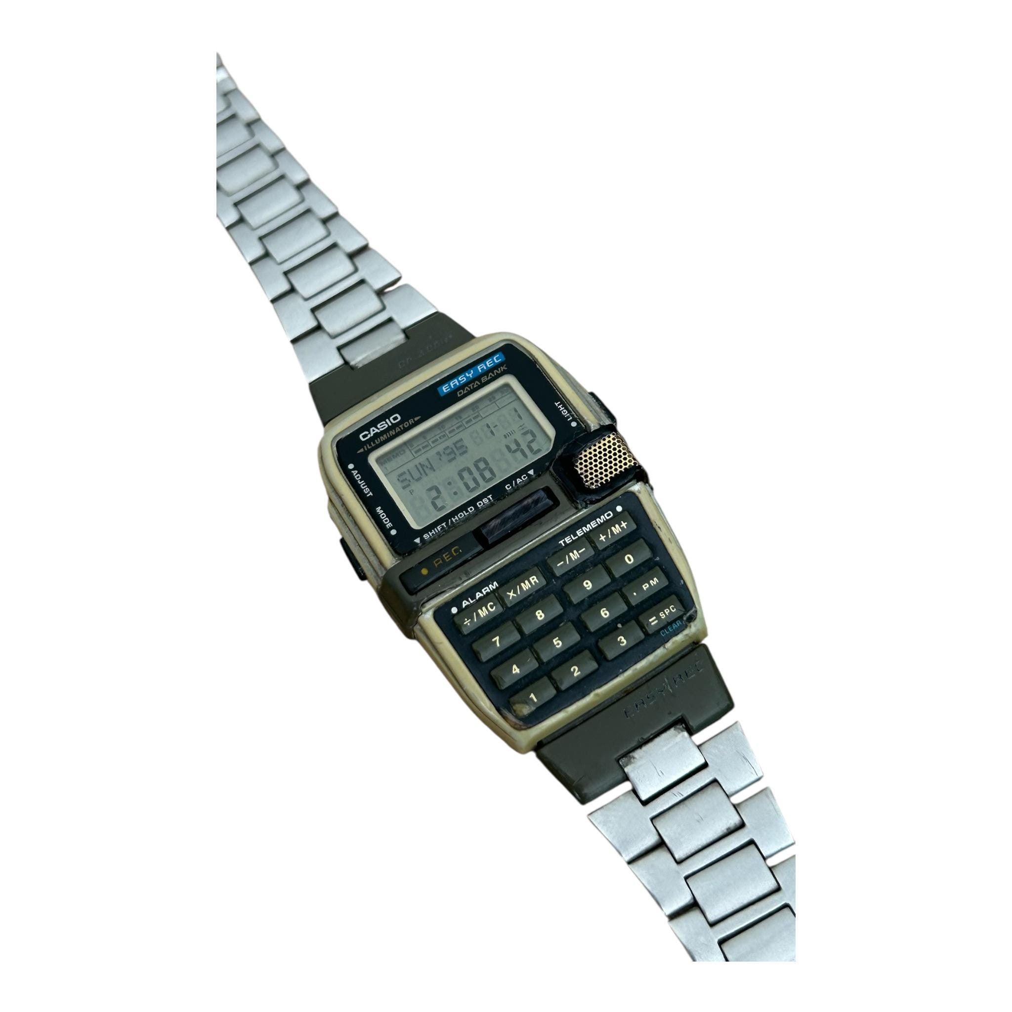Vintage Casio DBC-V50 Easy Rec Data Bank Wrist Watch Calculator