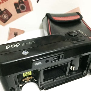 Konica POP EF-80 Vintage Black/ AF Compact Camera 34mm Lens/ 35mm Point and Shoot Film Camera/ great condition/ Konica Pop. Point Camera. image 9