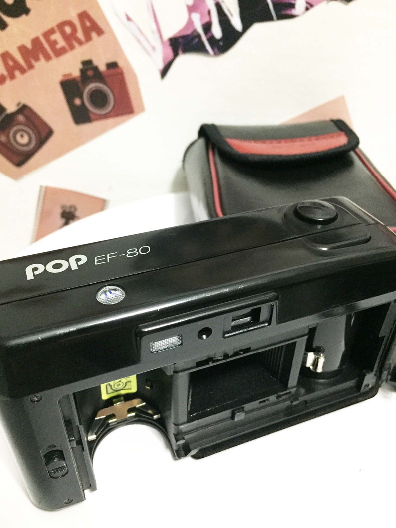 Konica POP EF-80 Vintage Black/ AF Compact Camera 34mm Lens/ 35mm Point and Shoot Film Camera/ great condition/ Konica Pop. Point Camera. image 9