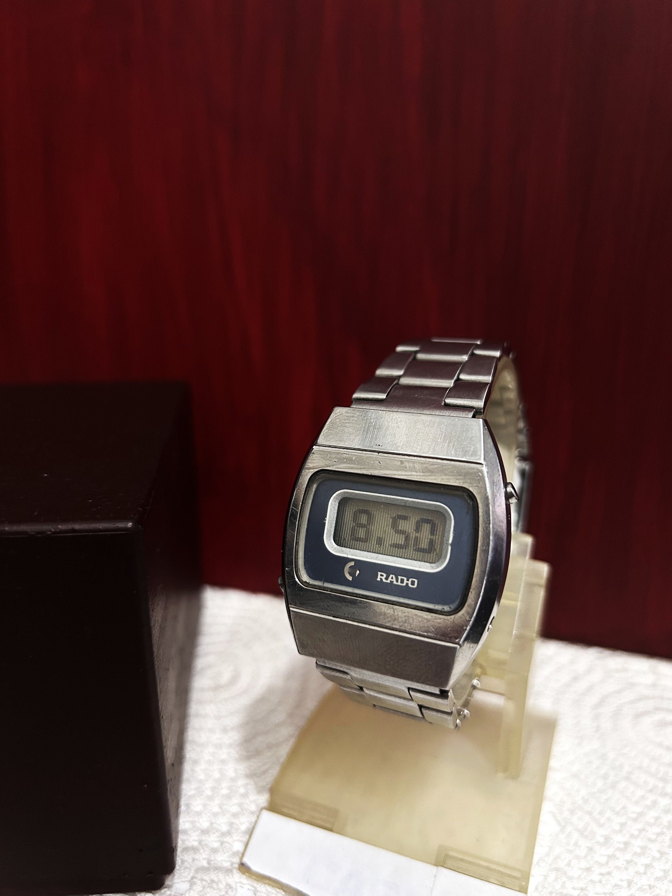 Rado Lcd Digital Rare Vintage Watch 1970s Muy raro Coleccionable Buen estado muy buenos cosmeticos Etsy Espana