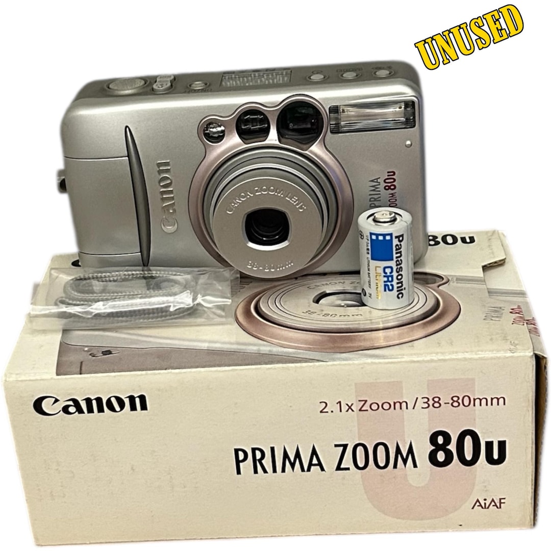 Vintage UNUSED CANON Zoom 80 U PRİMA /super Compact Camera for
