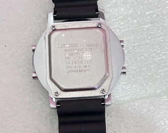 希少 シチズン アナデジテンプ クォーツ デジタル メンズ腕時計 非常に