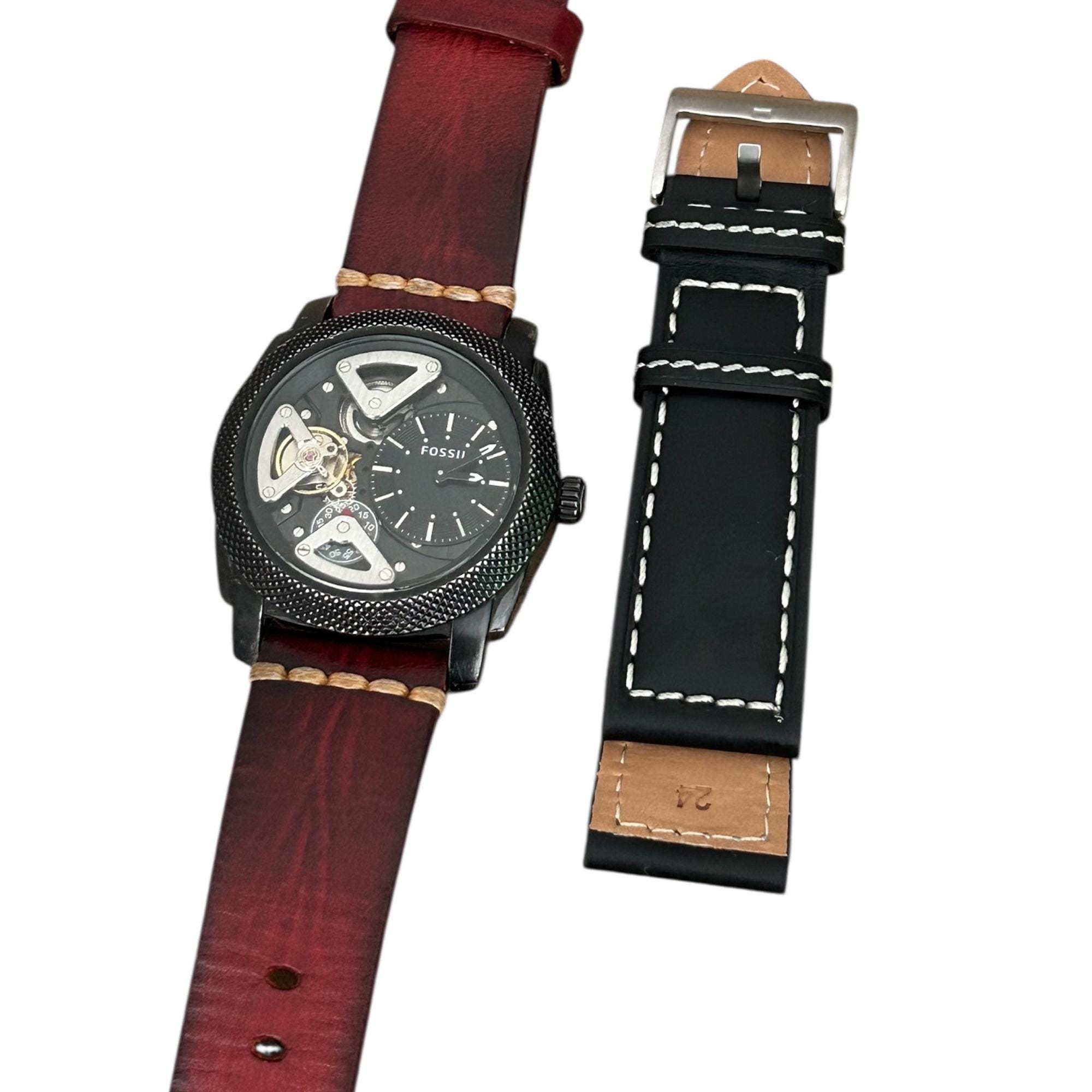 Vintage Fossil Watch ME1121 Mechanical Twist : Fast Shipping 