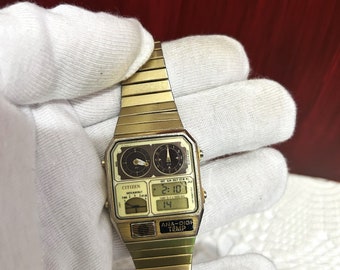 80's CITIZEN ANA-DIGI TEMP ヴィンテージ 80年代傑作アナデジ「サーモセンサー」が復刻。各社の別注モデル