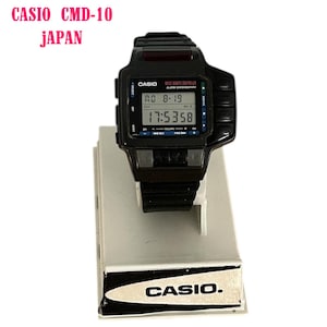 Casio CMD-10 Módulo 1138 Vintage / Relógio de pulso com controle remoto / Em ótimo estado / Com caixa Casio / Relógio de coleção