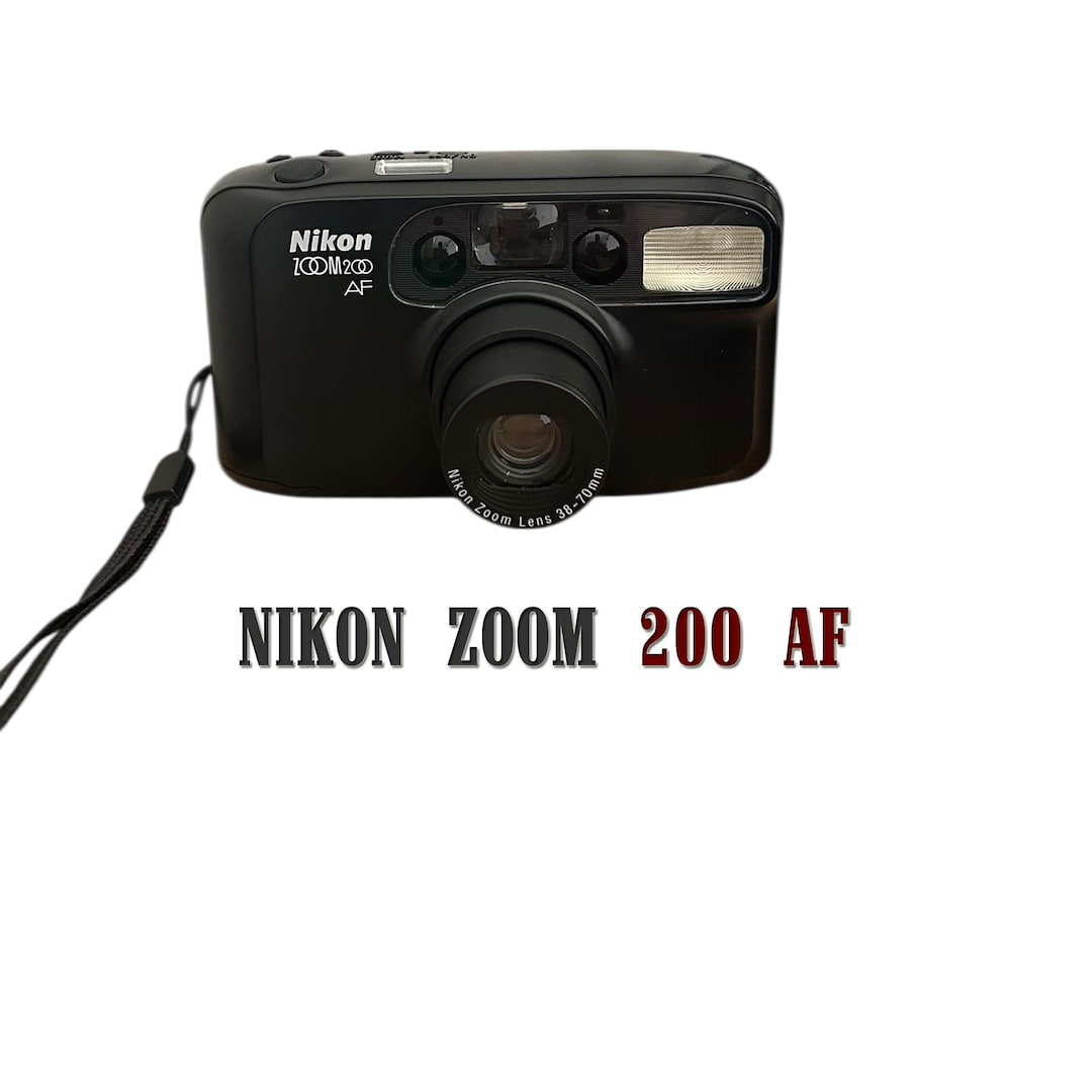Vintage Nikon Zoom 200 AF 35mm Point and Shoot Film Camera