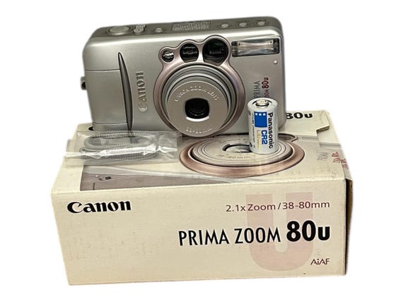 Canon ZOOM 80 コンパクトフィルムカメラ Vintage UNUSED CANON Zoom 80 U PRİMA /super Compact Camera for