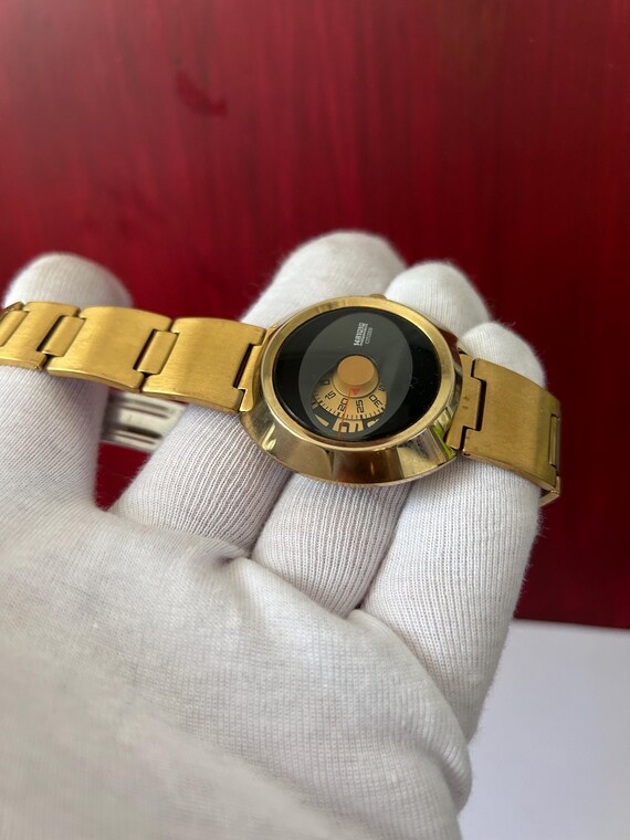 新品未使用　CITIZEN INDEPENDENT GSD LED GOLD ULTRA RARE Vintage Citizen Independent 6038-L16304 TA Gn-4s