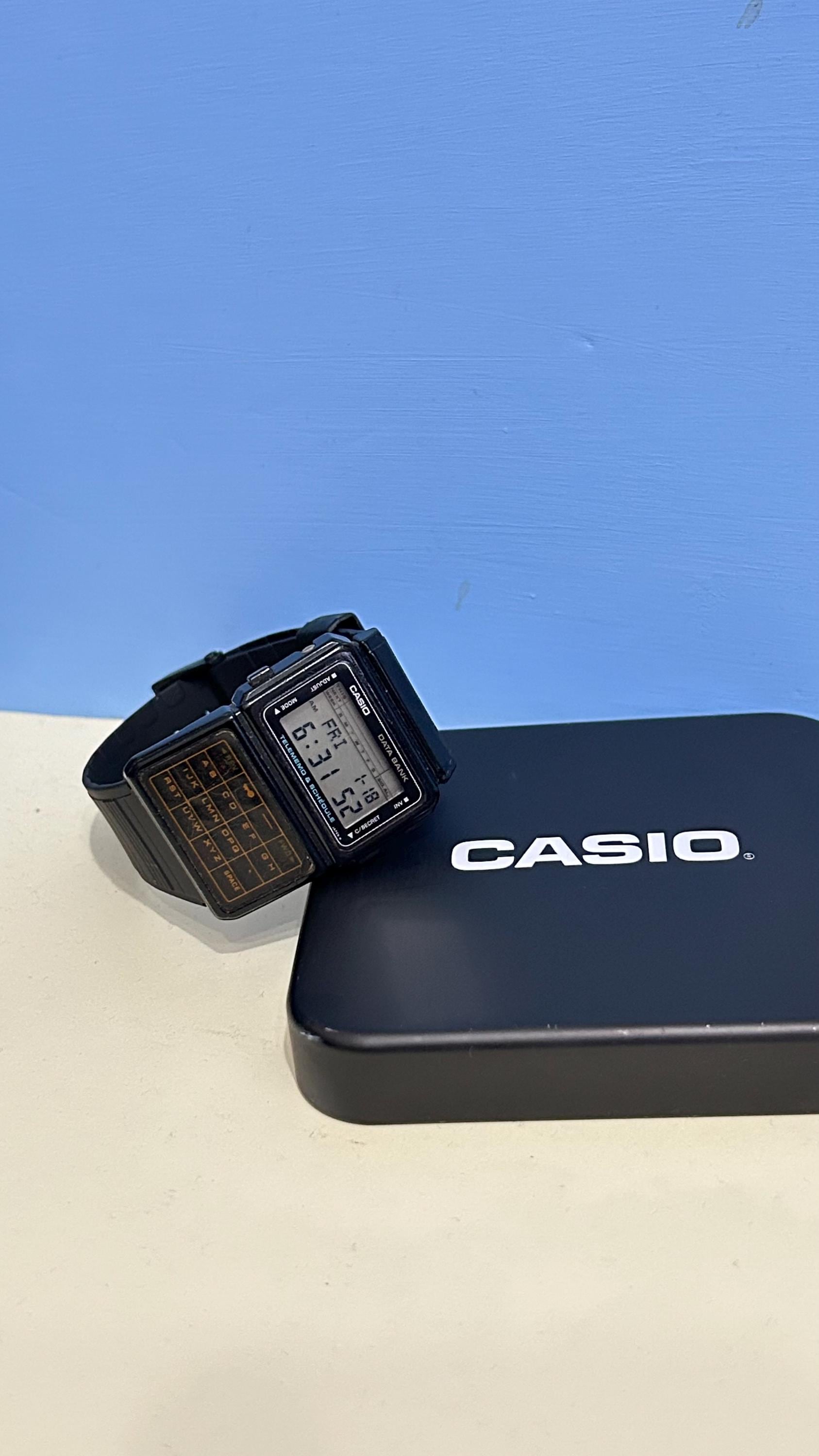 【CASIO】DATABANK DBC-60 希少 ヴィンテージ Casio Data Bank DBC-60 Rare Vintage Plastic Digital Watch