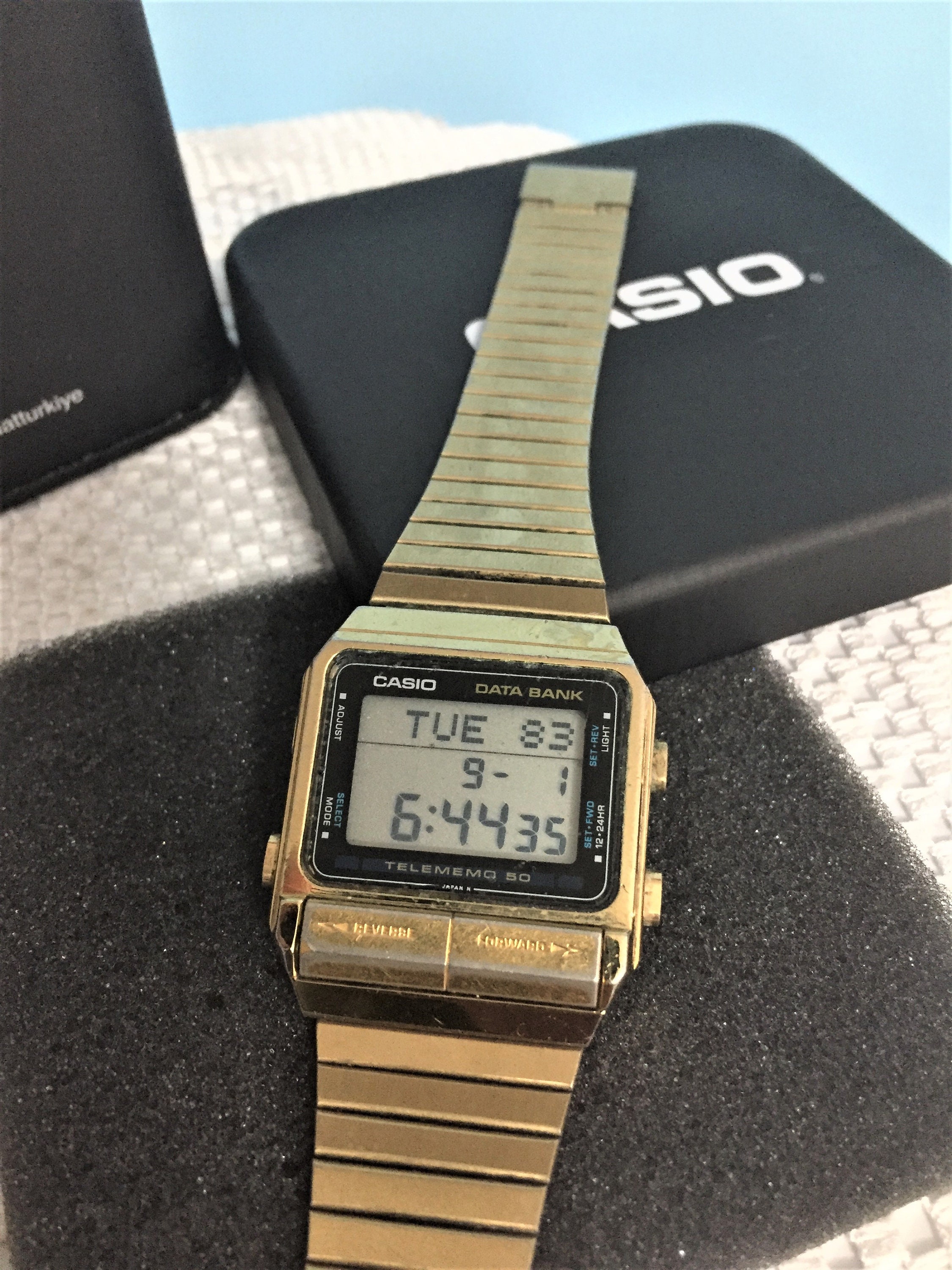 Casio Db-510g Men Digital Watch Silver Vintage / Japan Data Casio Db-510g Men Digital Watch Silver Vintage / Japan Data