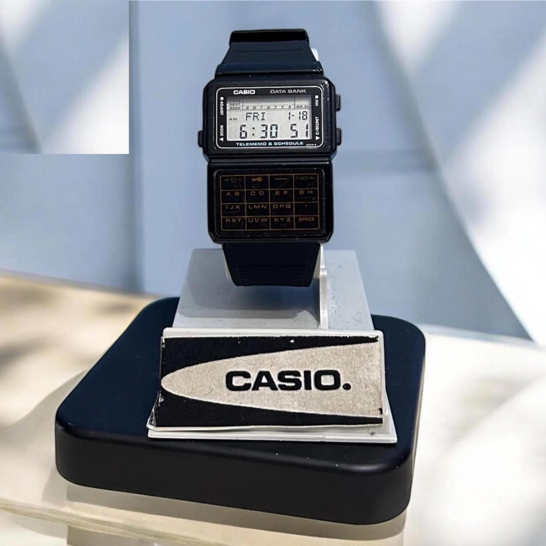 【CASIO】DATABANK DBC-60 希少 ヴィンテージ Casio Data Bank DBC-60 Rare Vintage Plastic Digital Watch