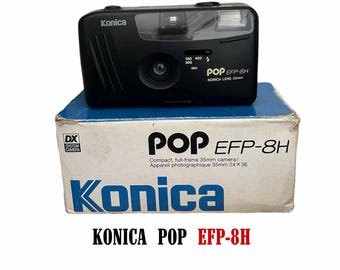 Unused Konica POP EFP-8 35mm Point and Shoot Film Camera (boxed