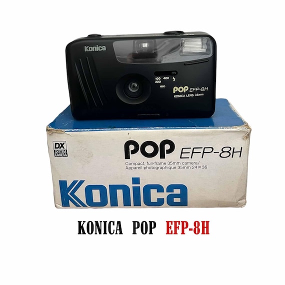 Unused Konica POP EFP-8 35mm Point and Shoot Film Camera (boxed