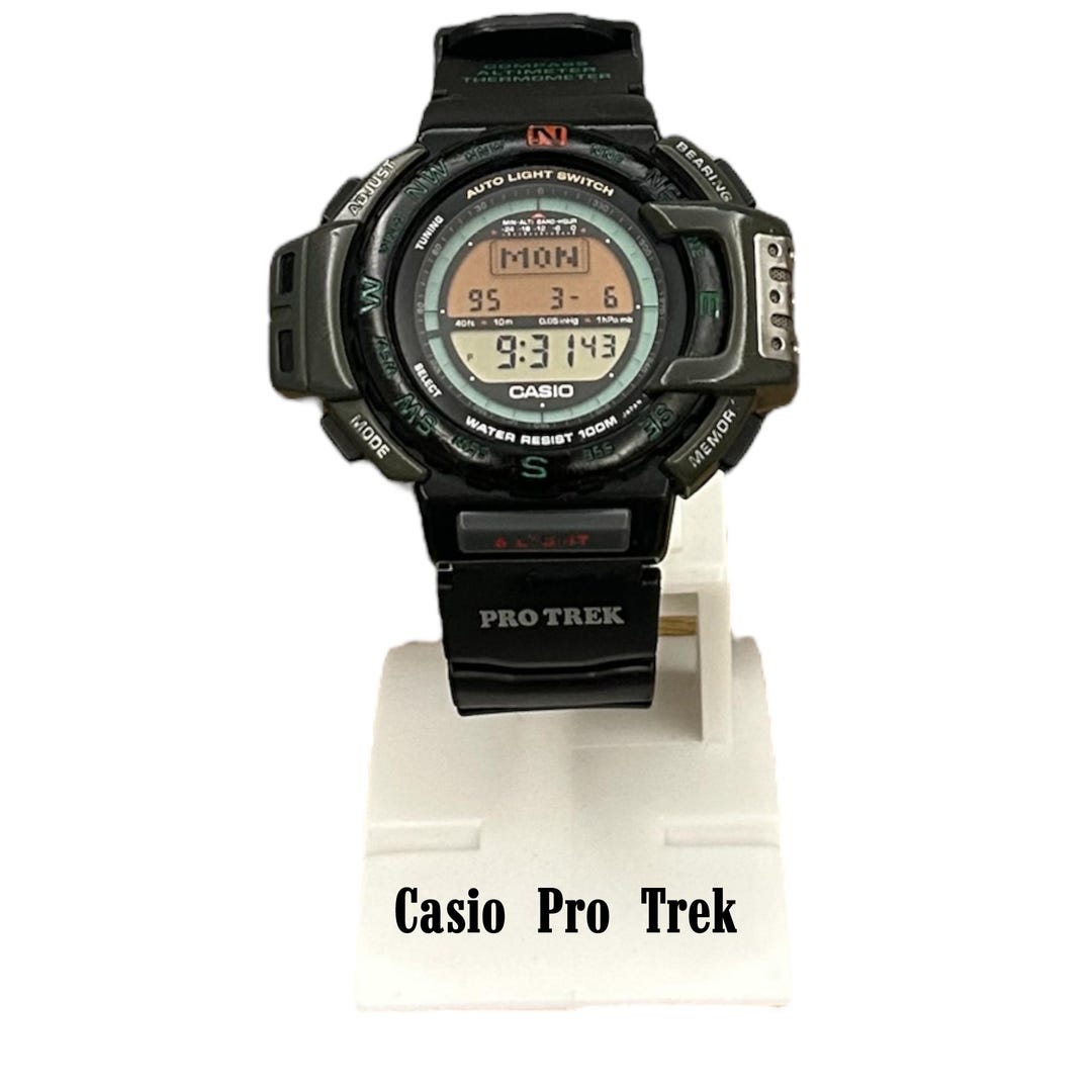 Vintage Men Casio PRT Pro Prt-40 / Modüle 1470 TEK/ Watch Triple