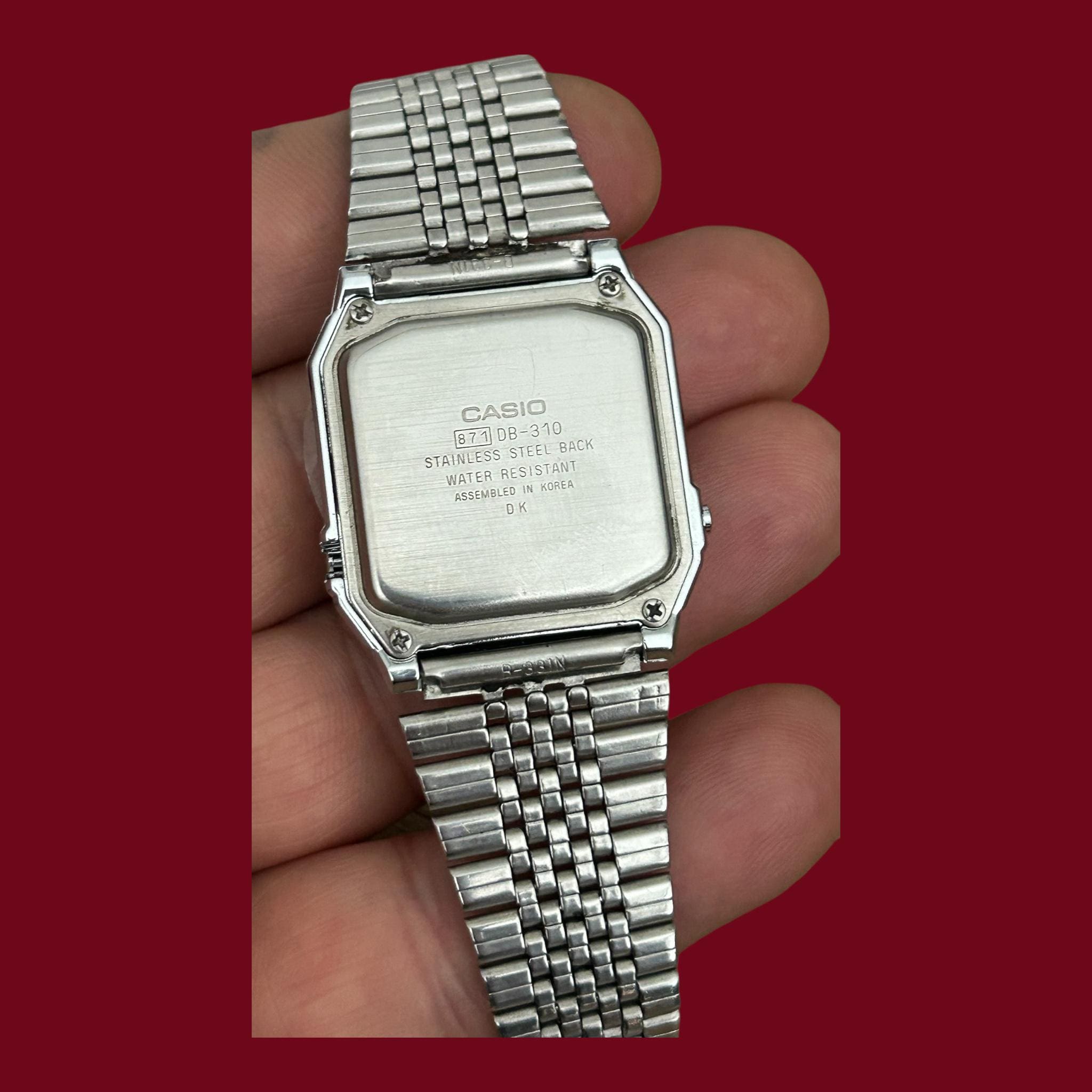 Unused Vintage Casio DB-310 Data Bank Watch 80s Digital Telememo