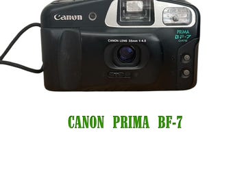 Vintage Canon Prima BF-7 Date 35mm Point & Shoot Film Camera